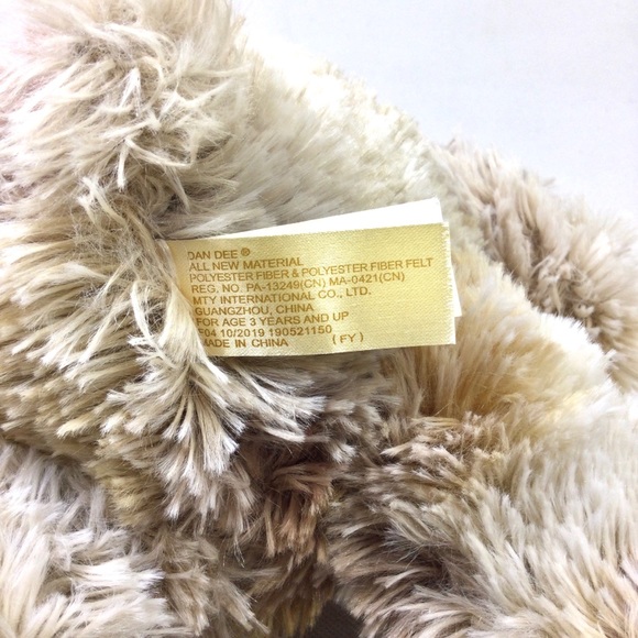 Dan Dee Beautiful Fluffy Rabbit Cream and Tan Bunny Plush. - Picture 6 of 10